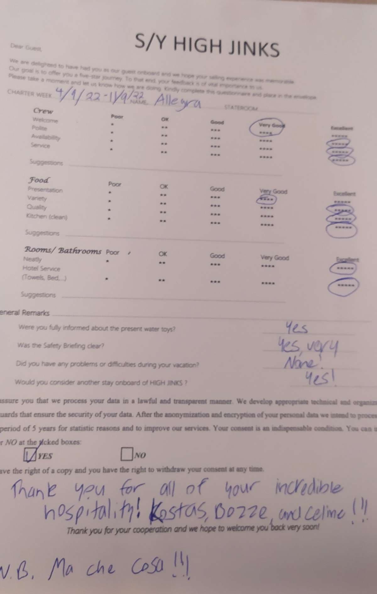 Highjinks guest review