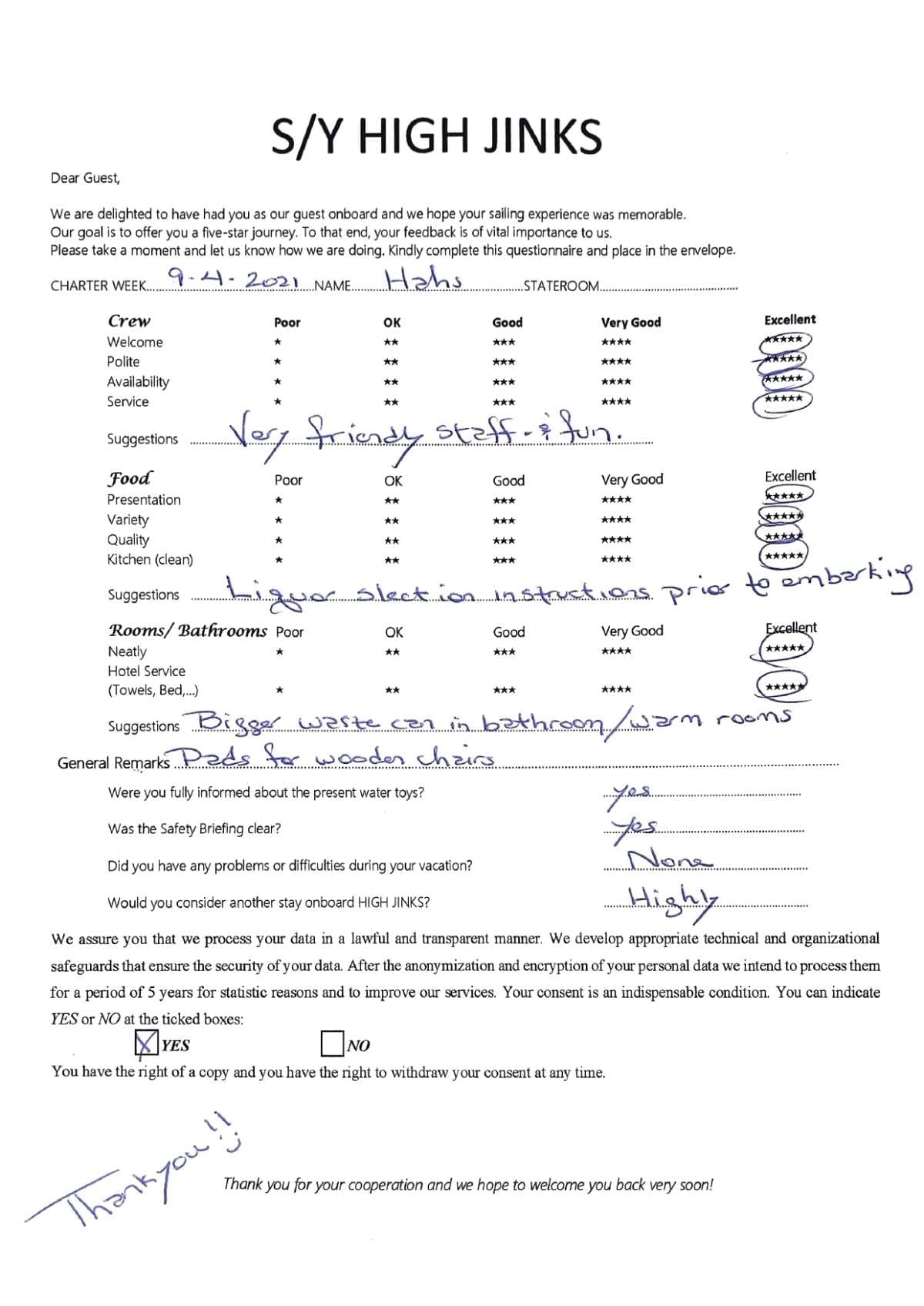 Highjinks guest review