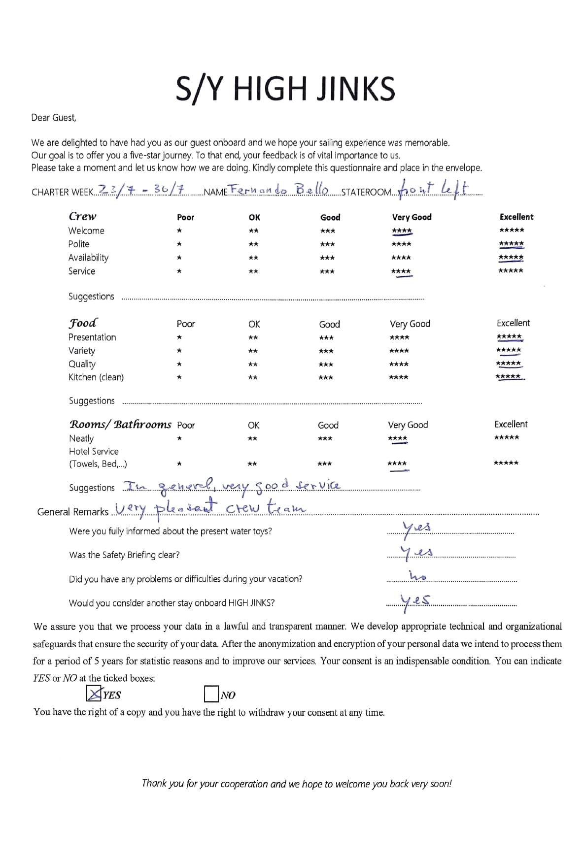 Highjinks guest review