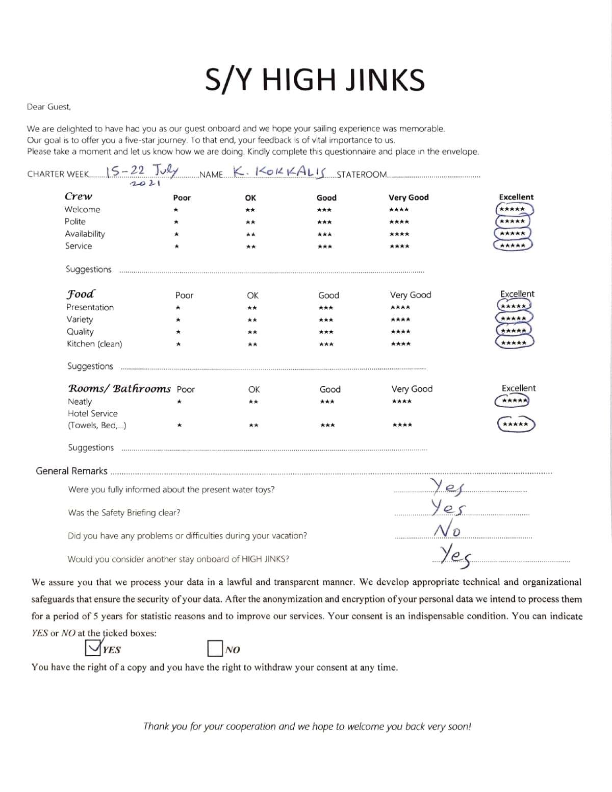 Highjinks guest review
