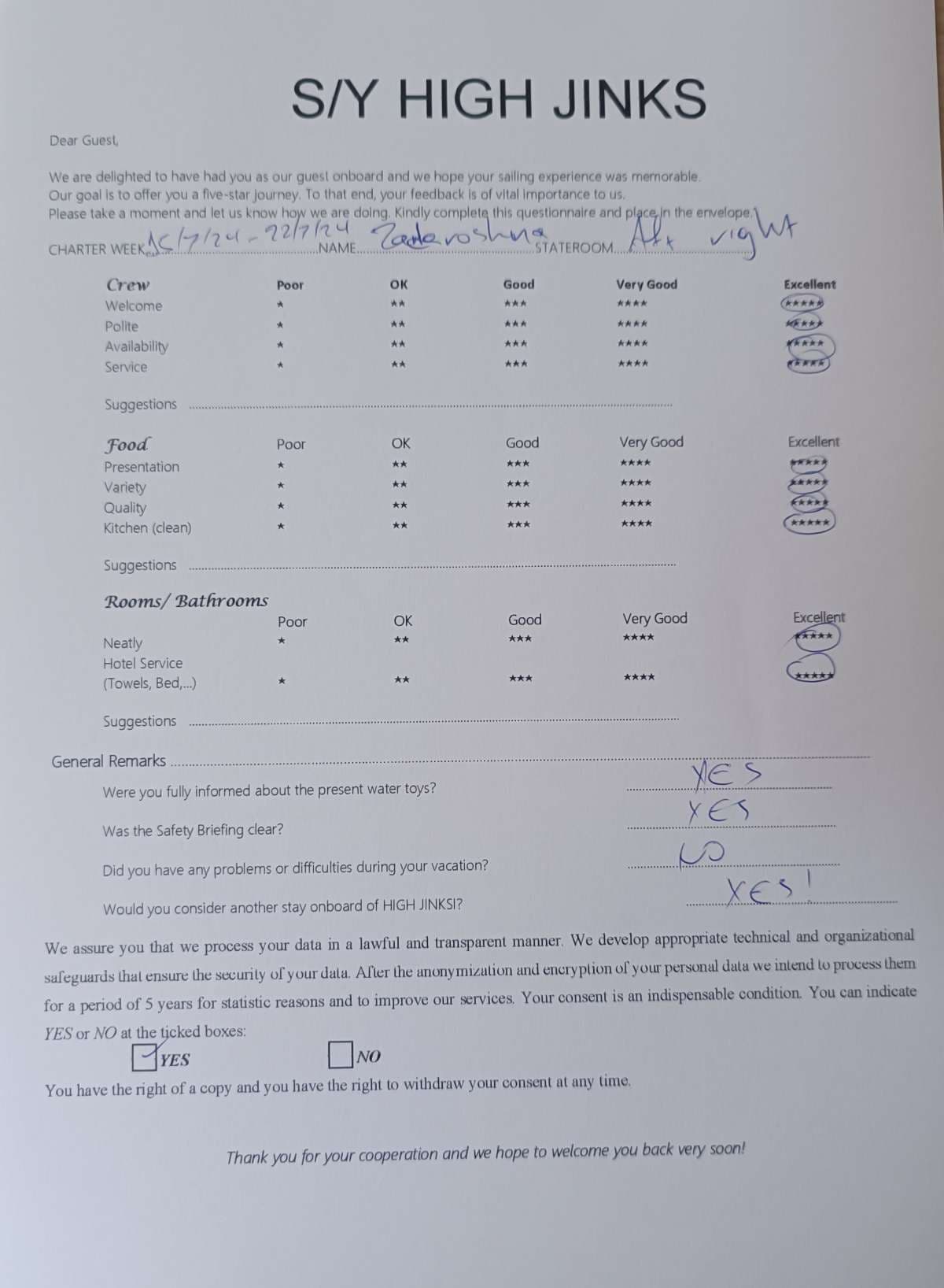 Highjinks guest review