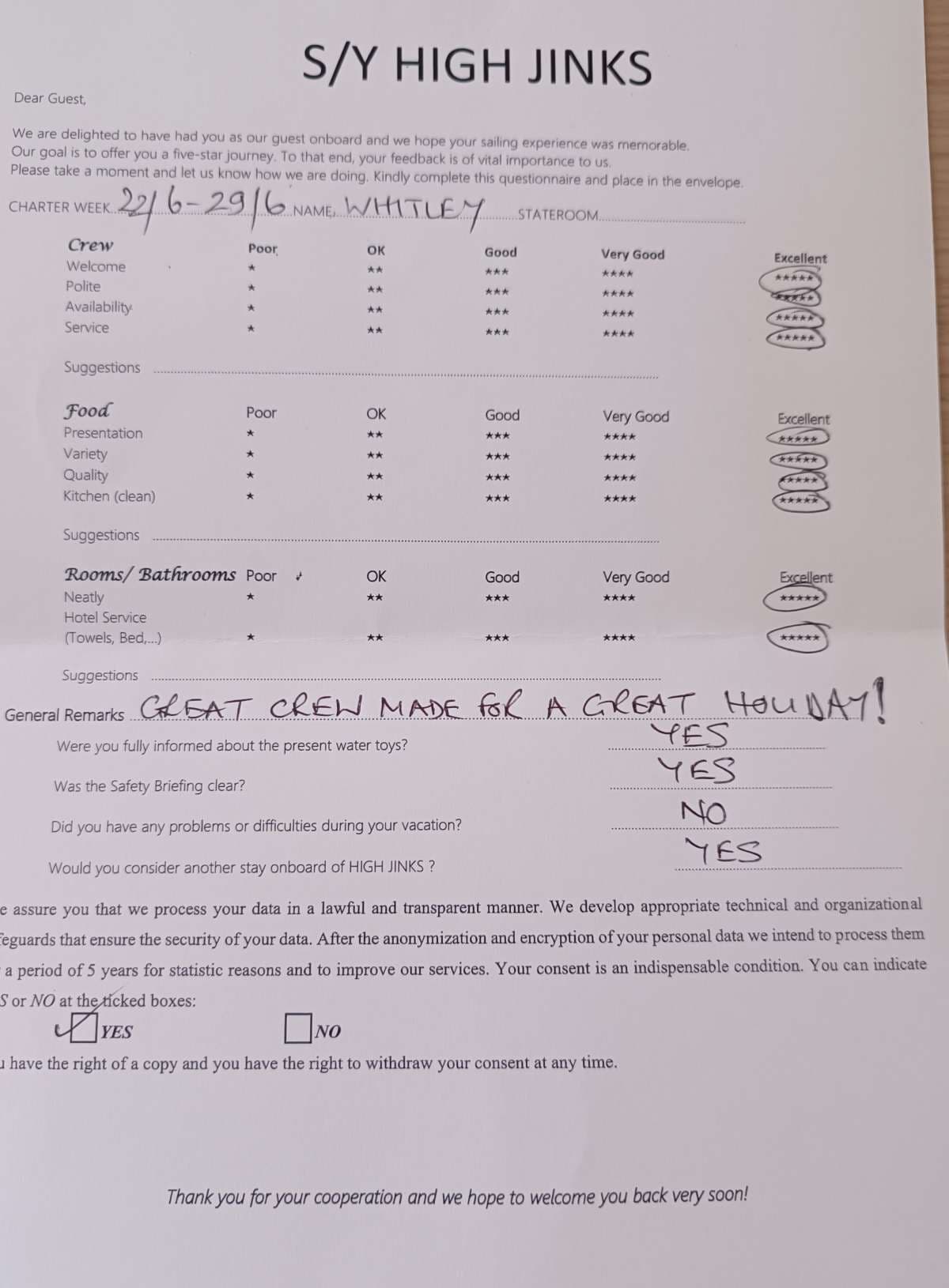 Highjinks guest review