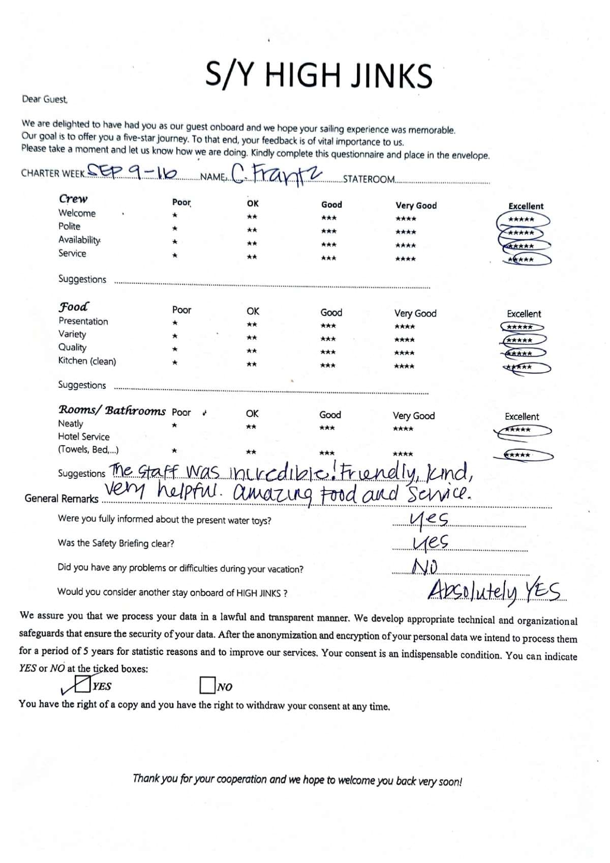 Highjinks guest review