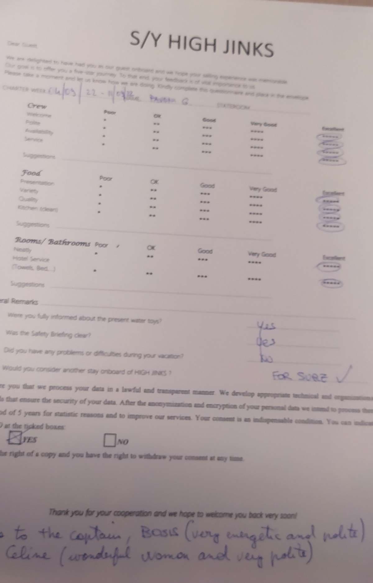 Highjinks guest review