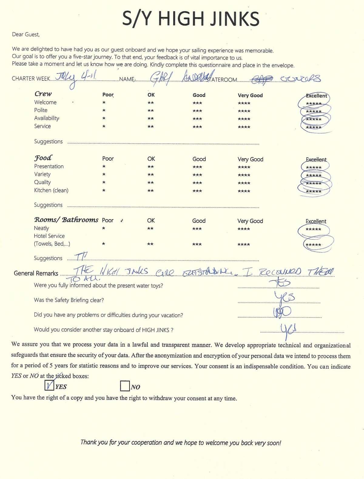 Highjinks guest review