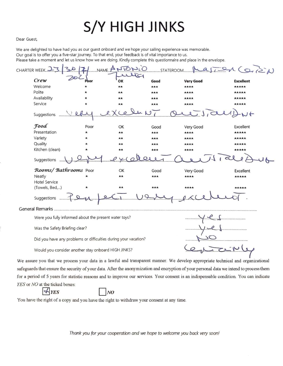 Highjinks guest review