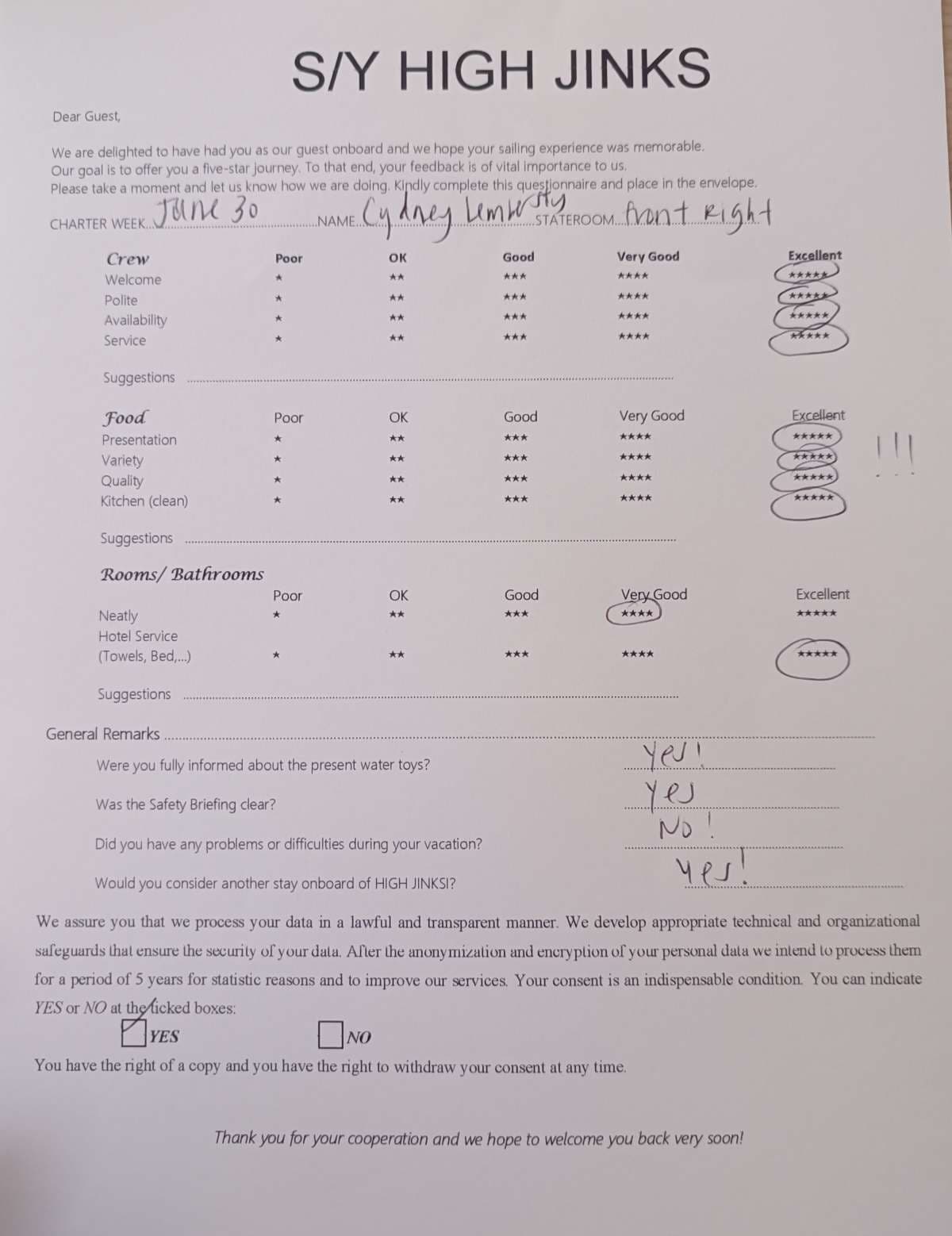 Highjinks guest review