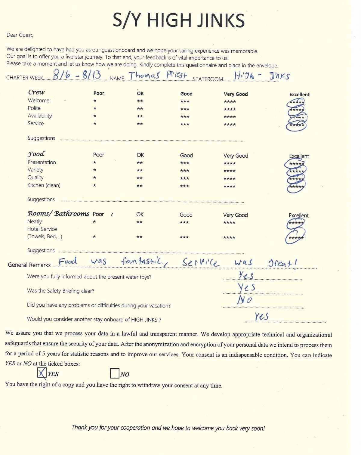 Highjinks guest review