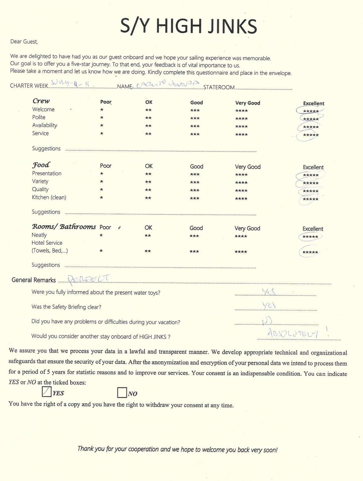 Highjinks guest review