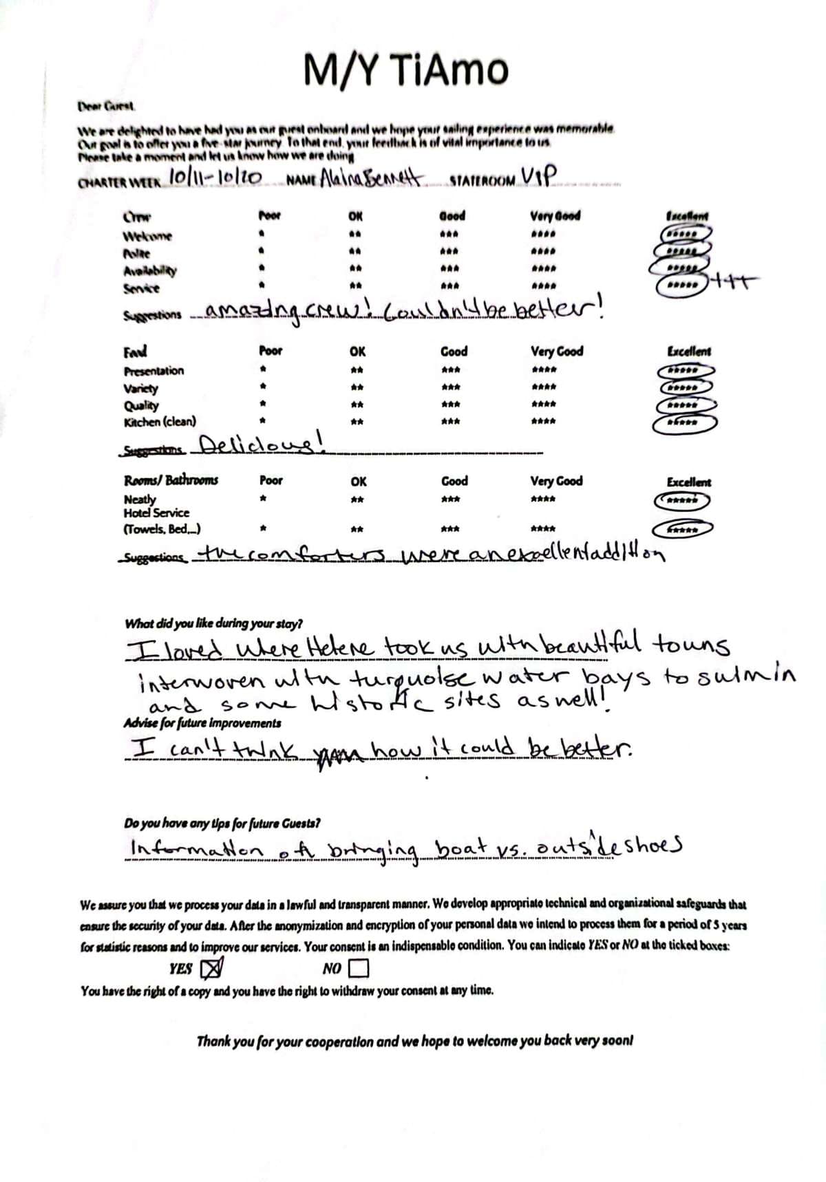 TiAmo guest review