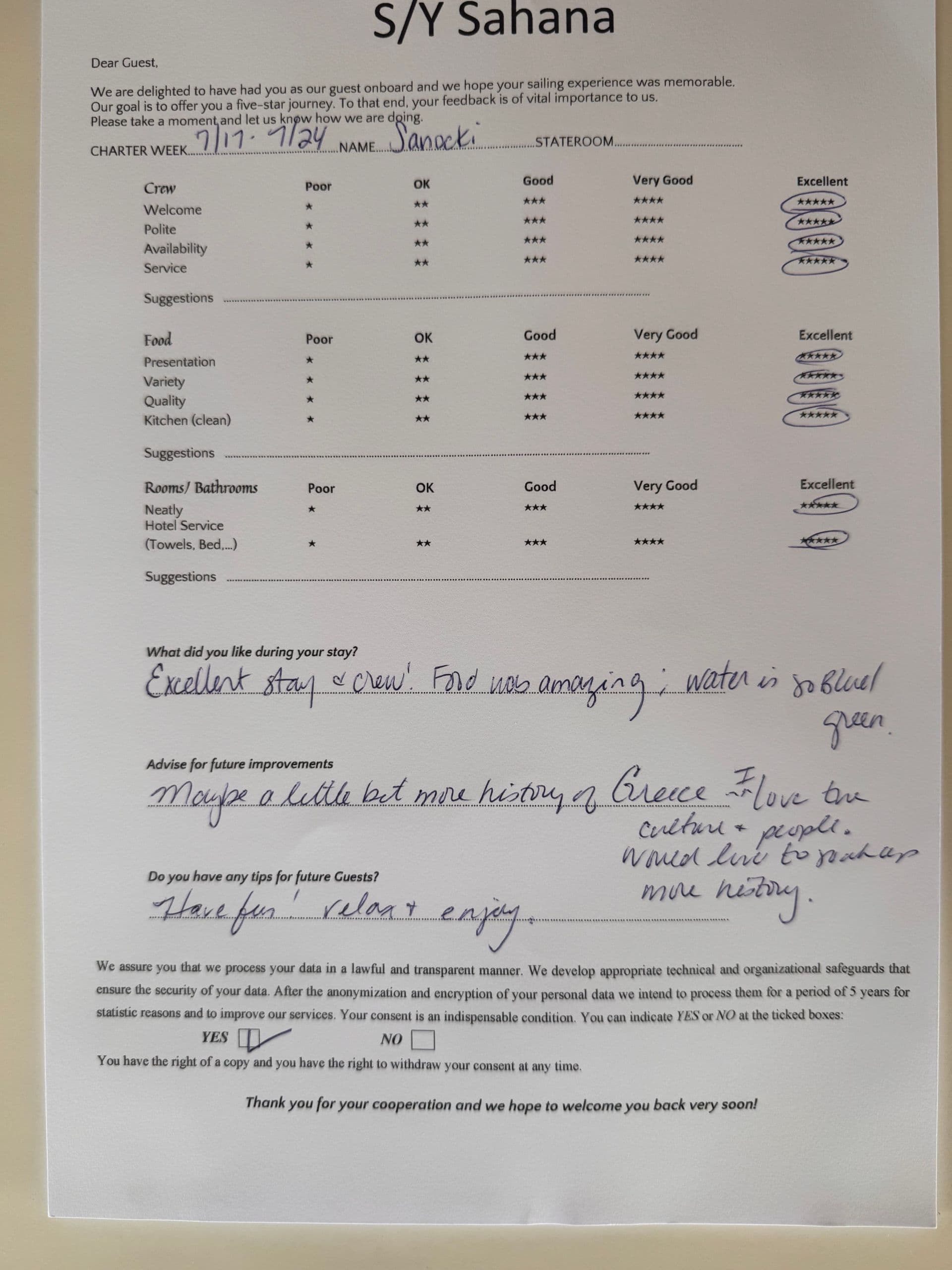 SAHANA guest review