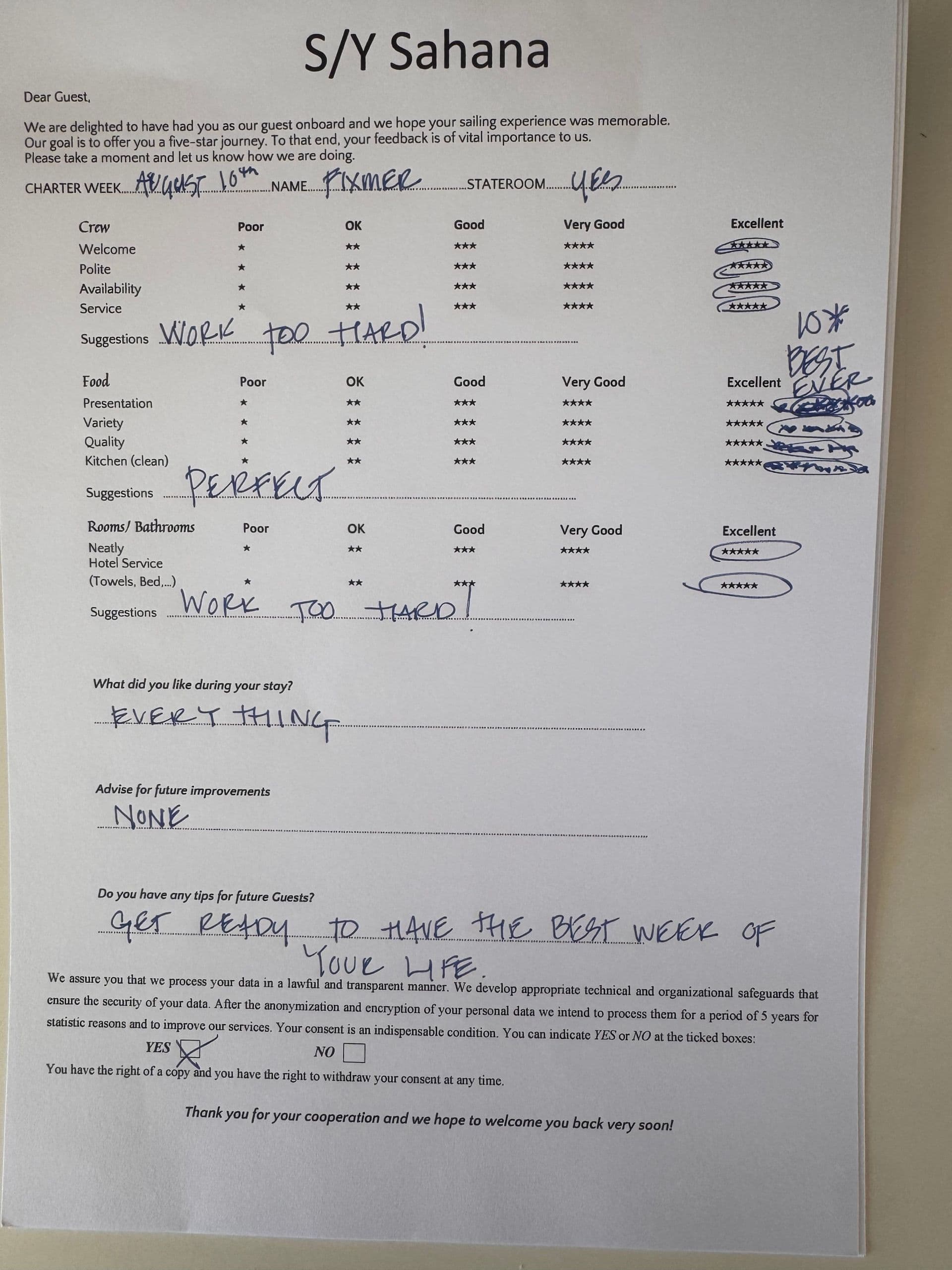 SAHANA guest review