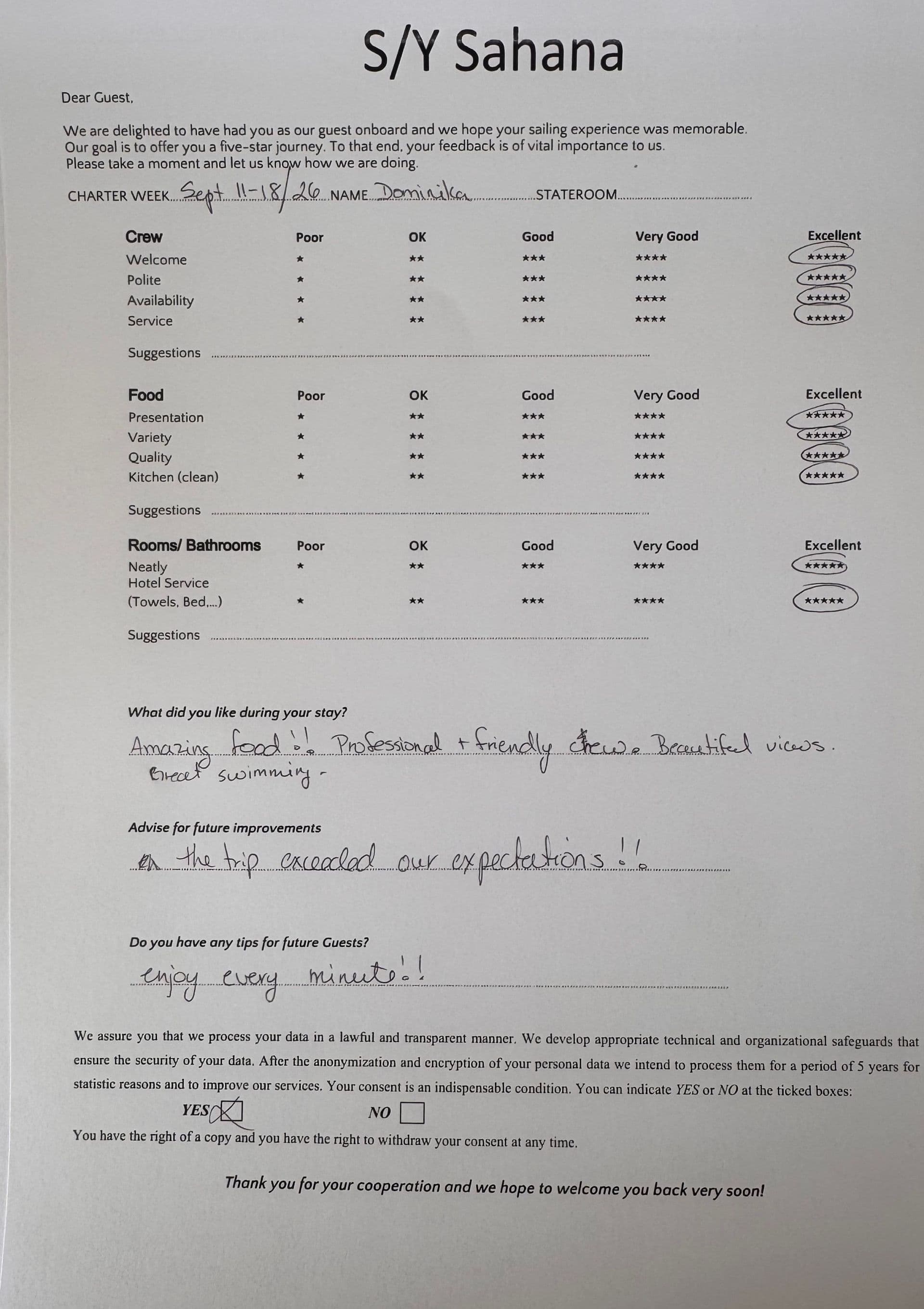 SAHANA guest review