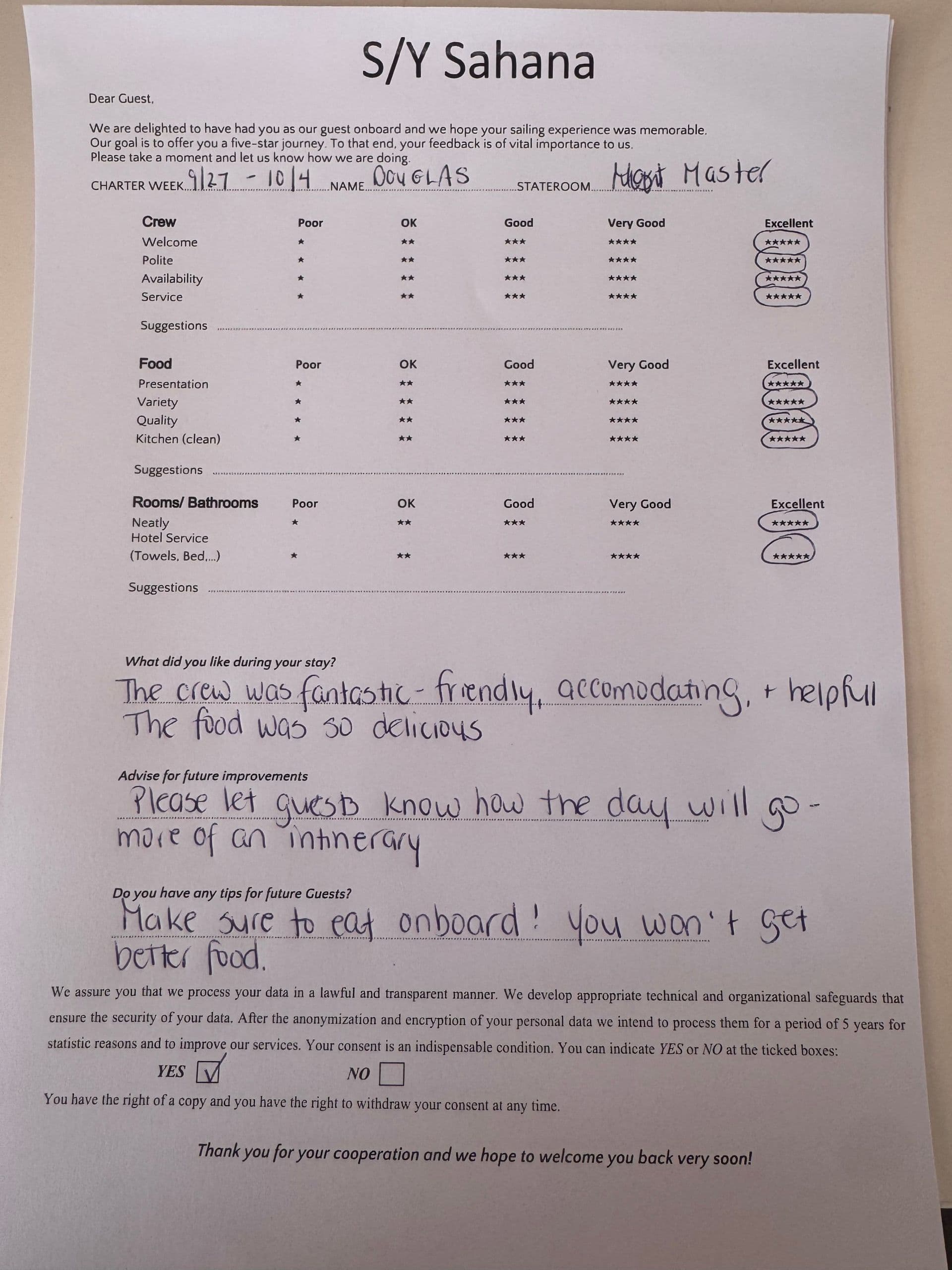 SAHANA guest review