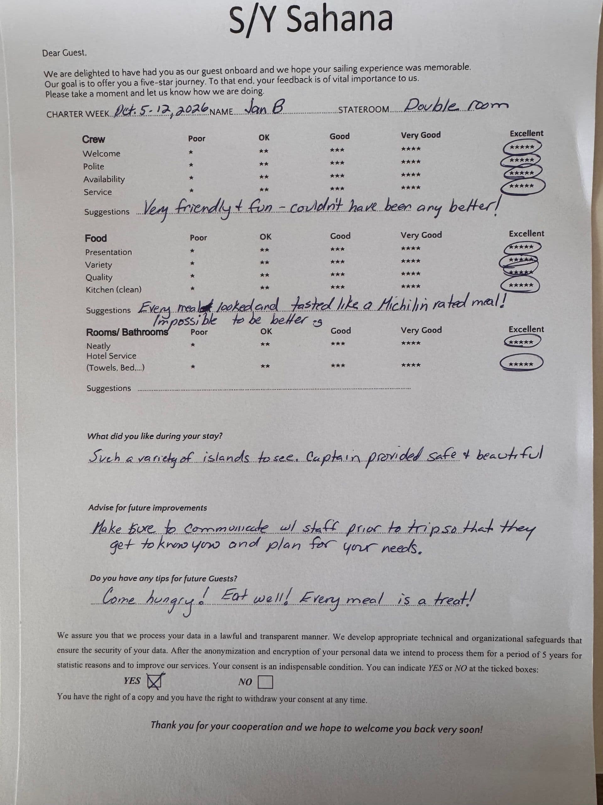 SAHANA guest review