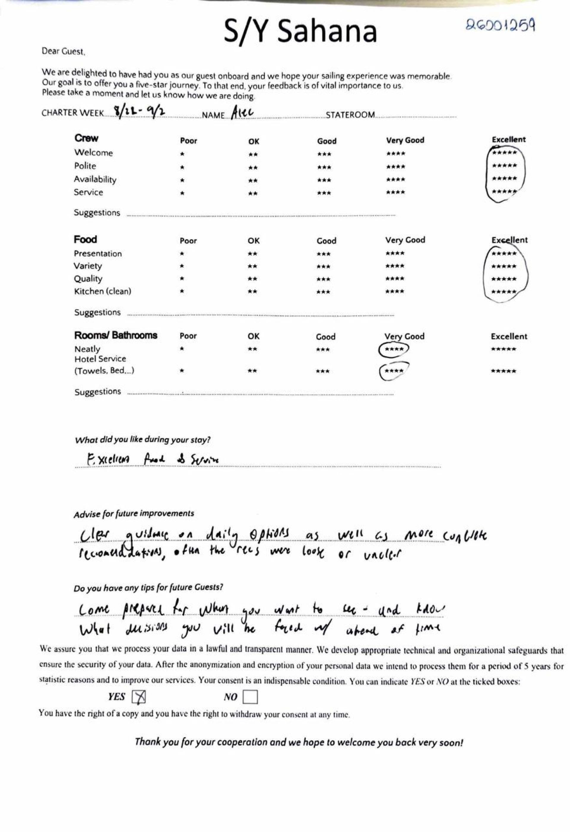 SAHANA guest review