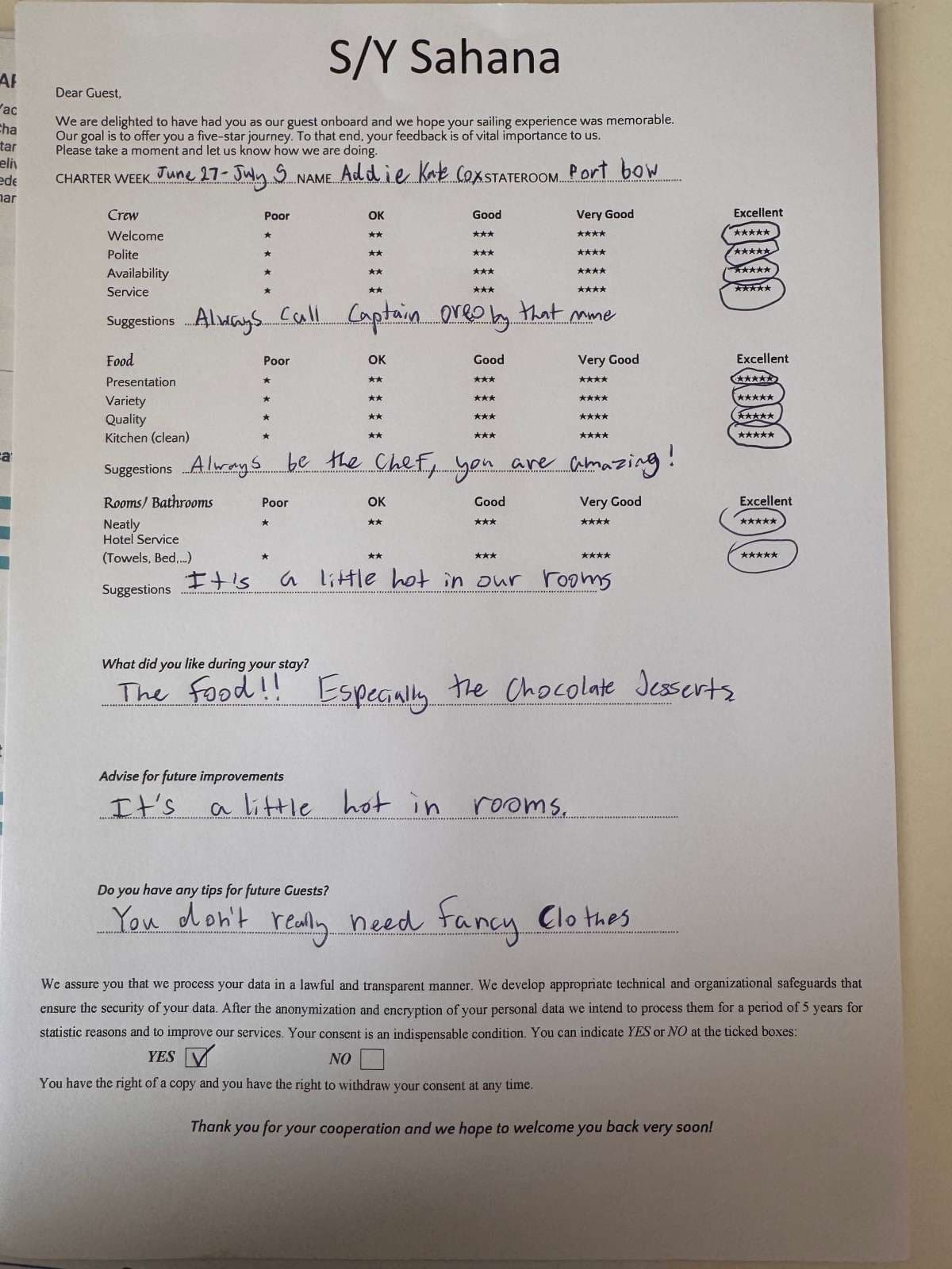 SAHANA guest review