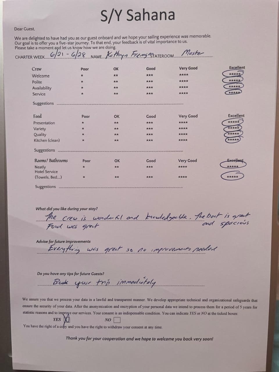 SAHANA guest review