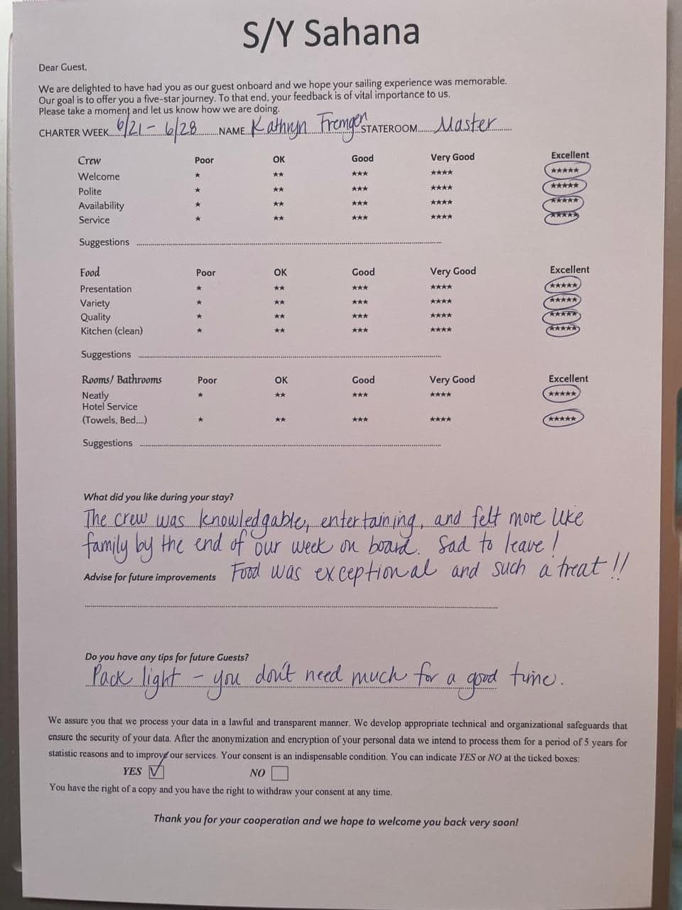 SAHANA guest review