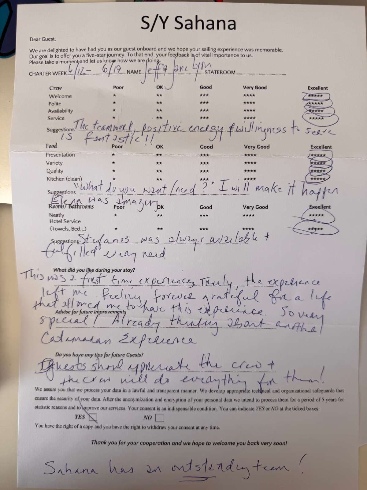 SAHANA guest review