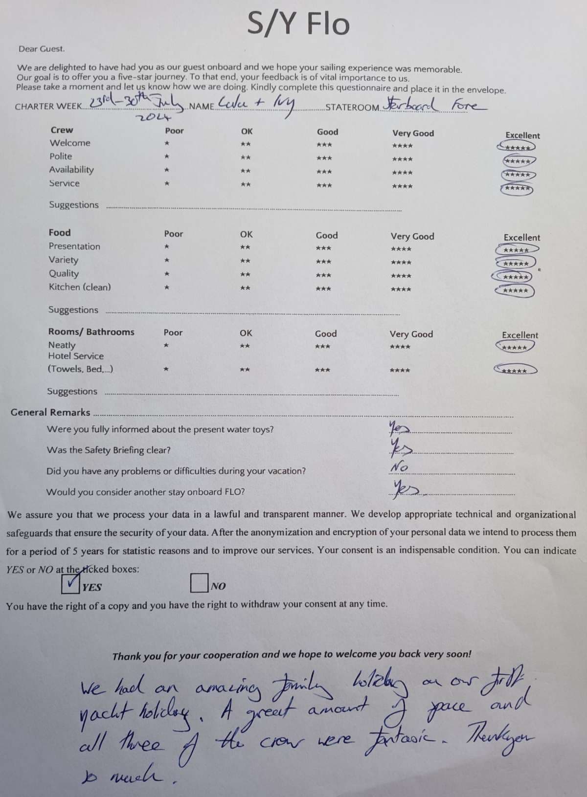 FLO guest review