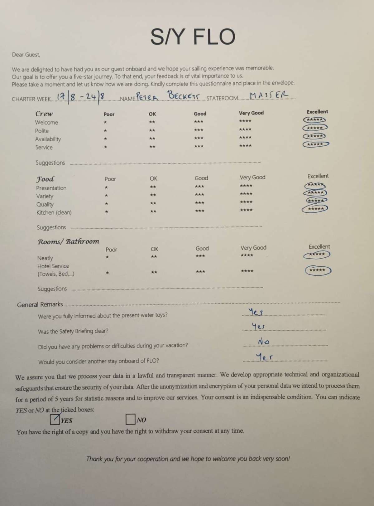 FLO guest review