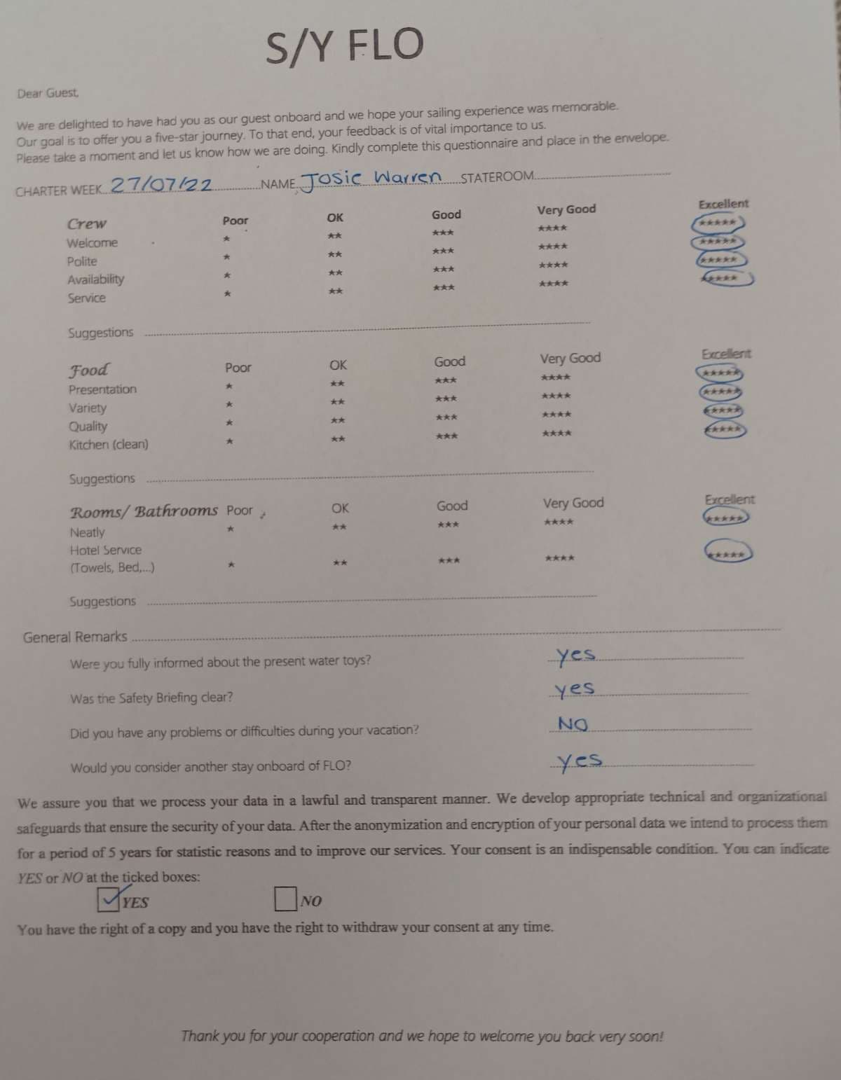 FLO guest review