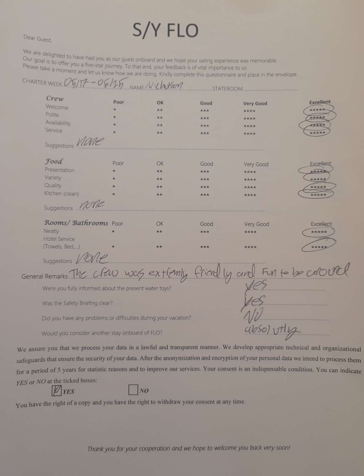 FLO guest review