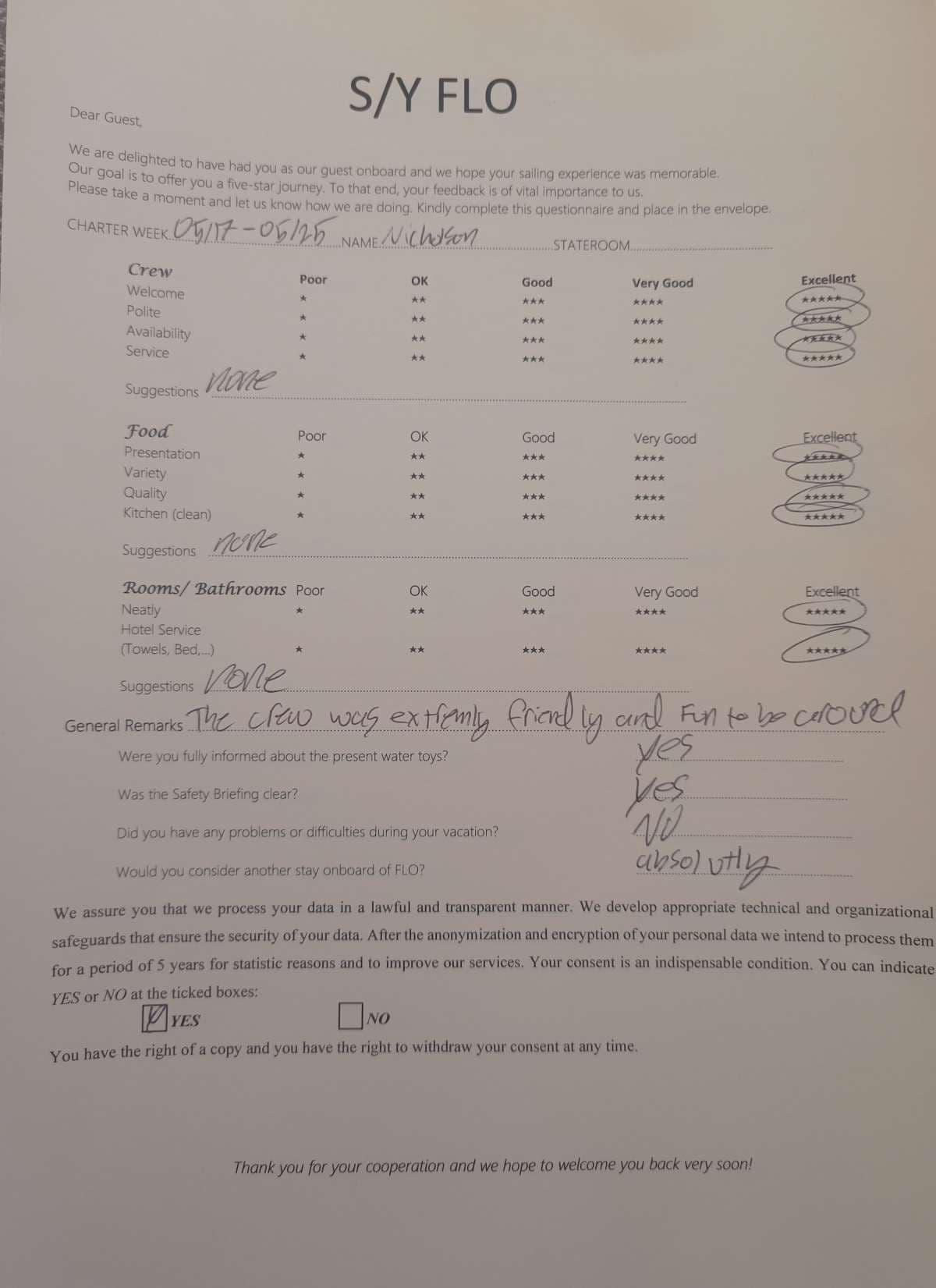 FLO guest review