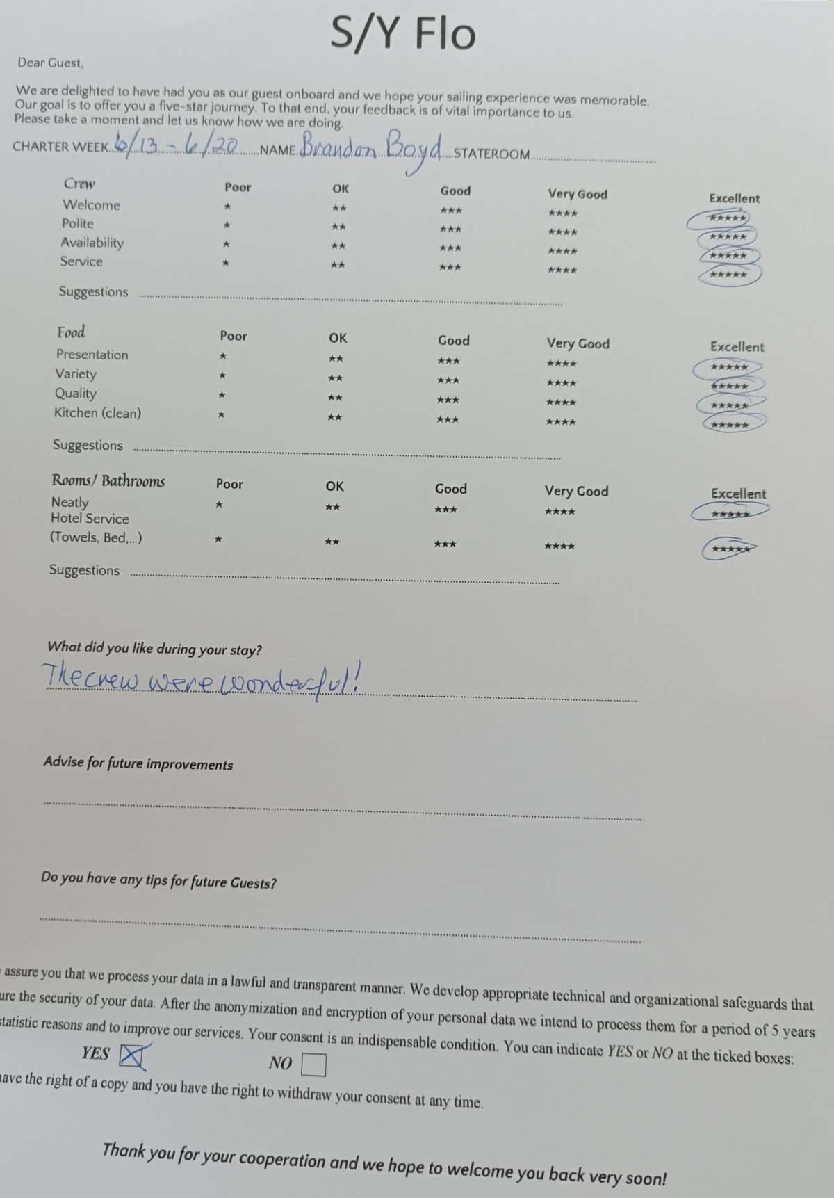 FLO guest review