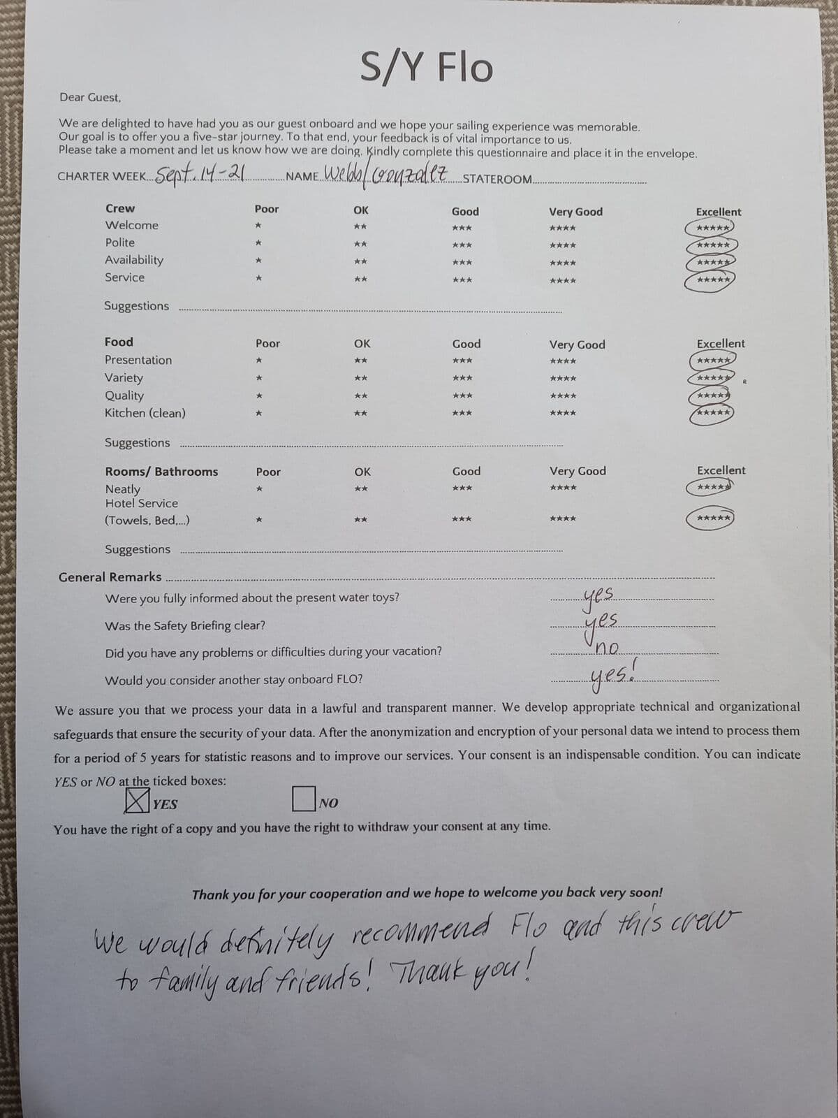 FLO guest review