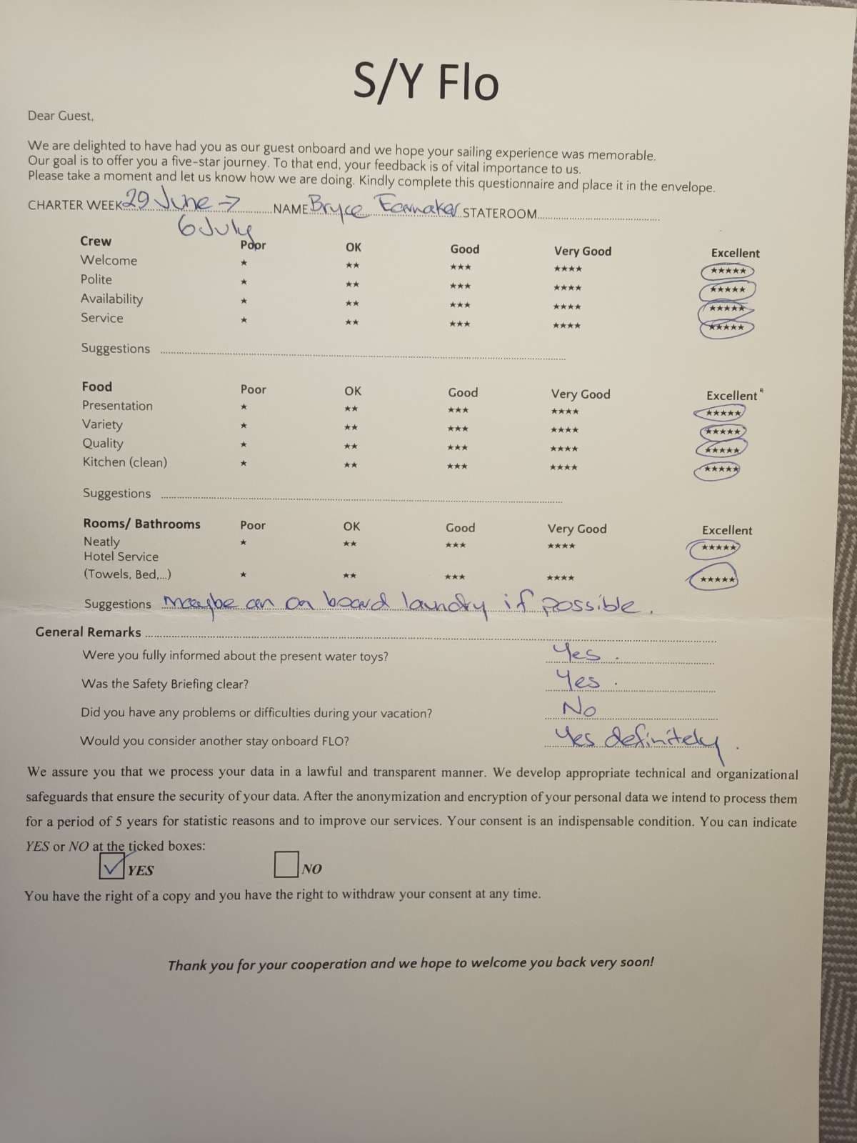FLO guest review