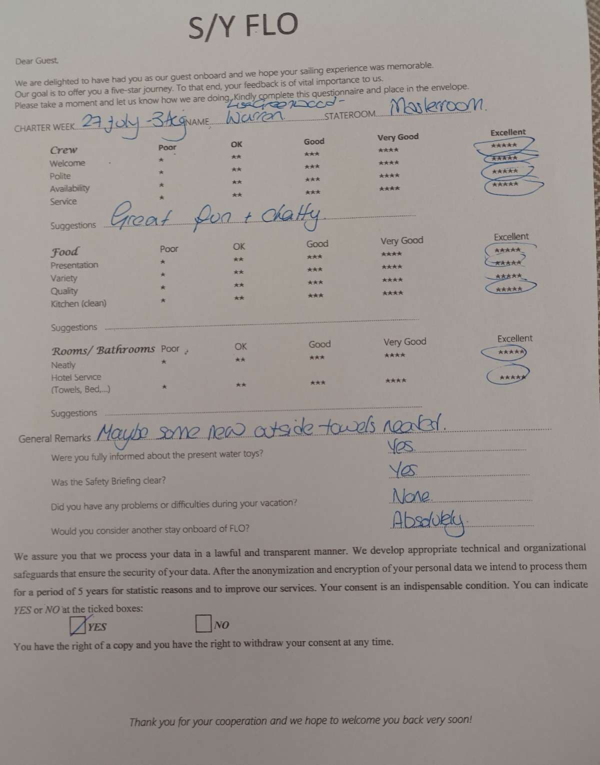 FLO guest review