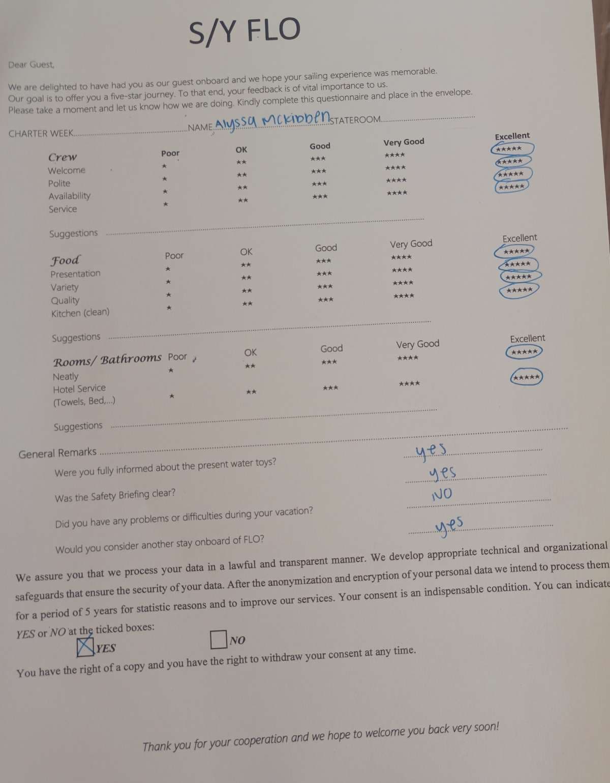 FLO guest review