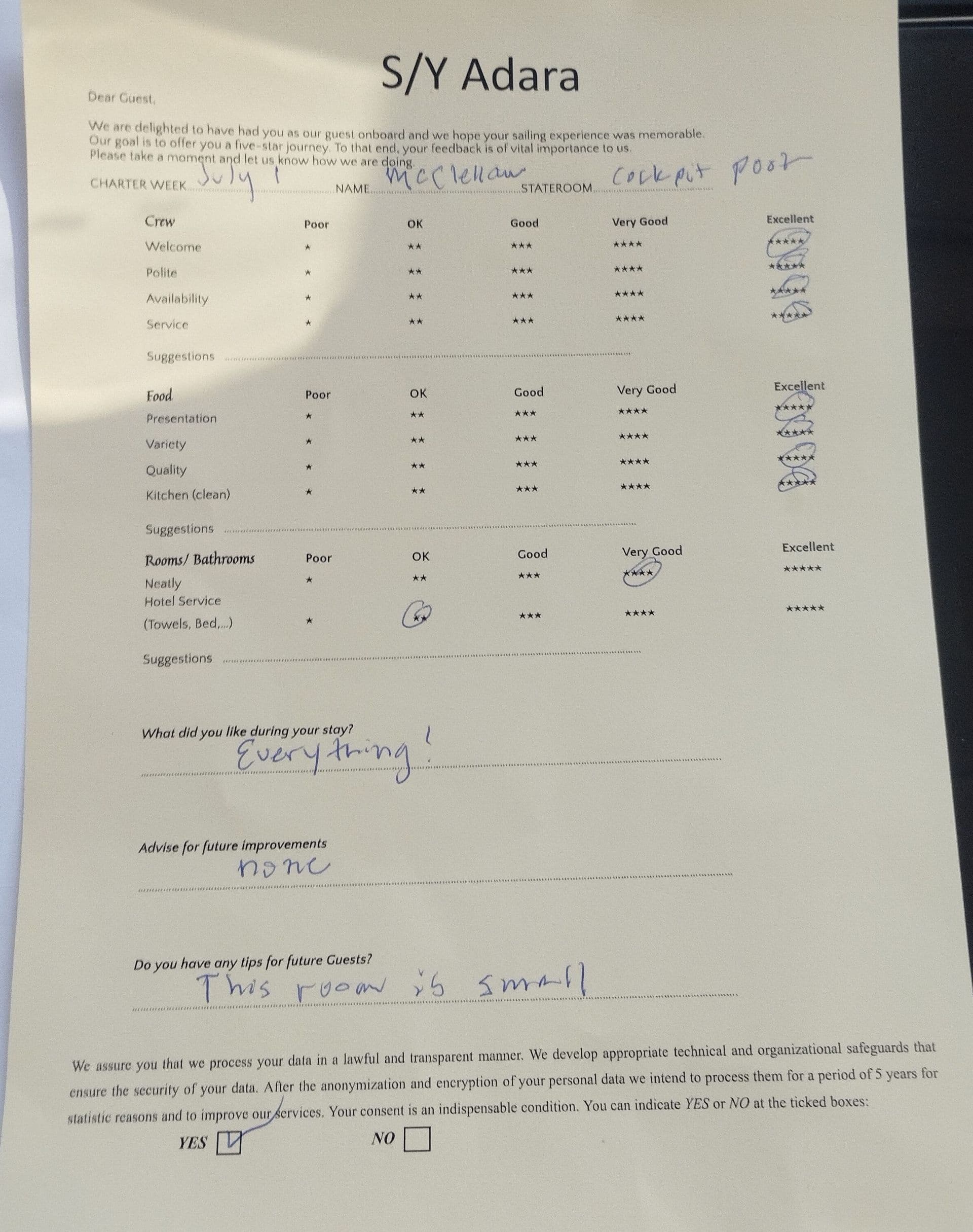 ADARA guest review