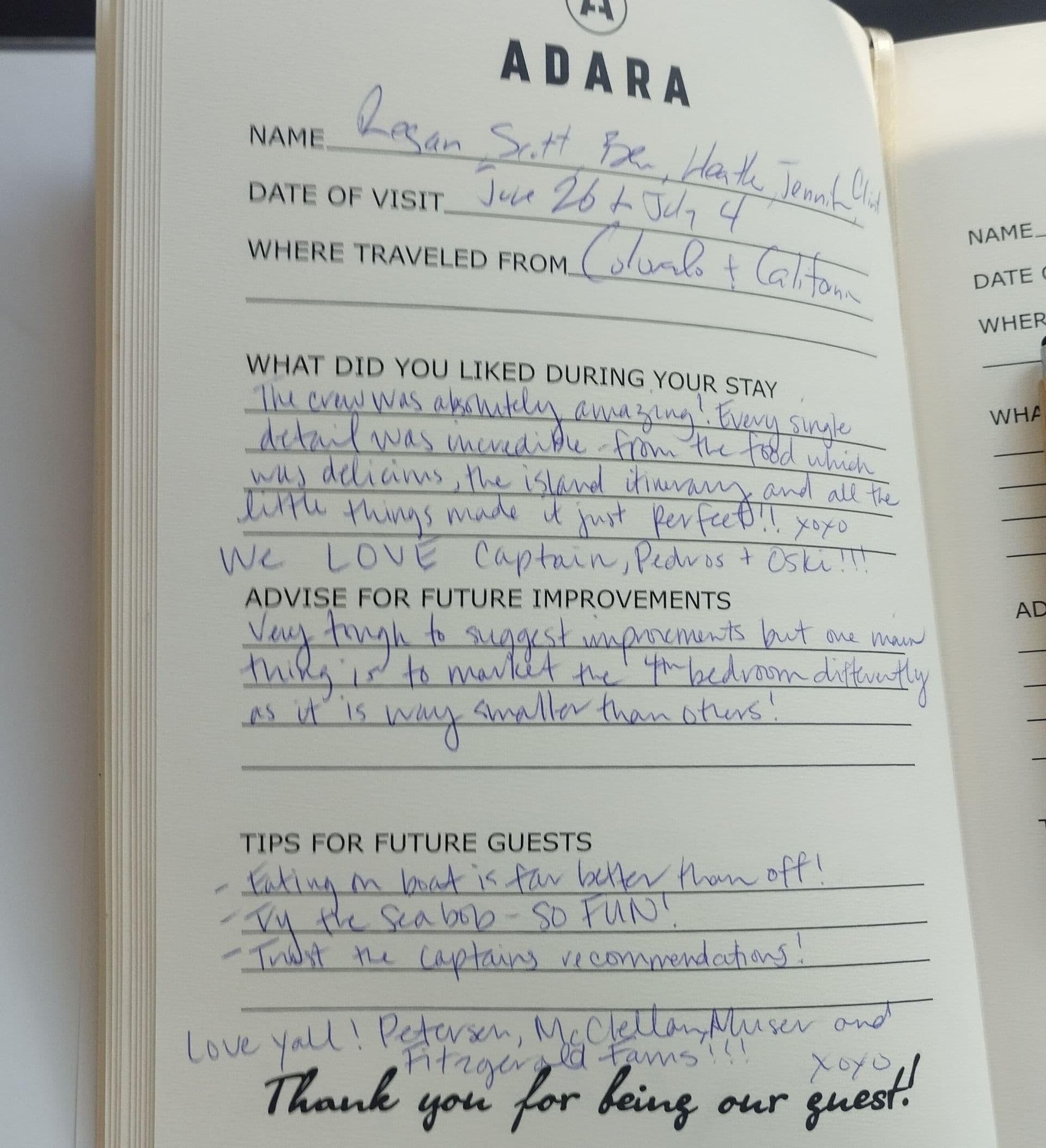 ADARA guest review