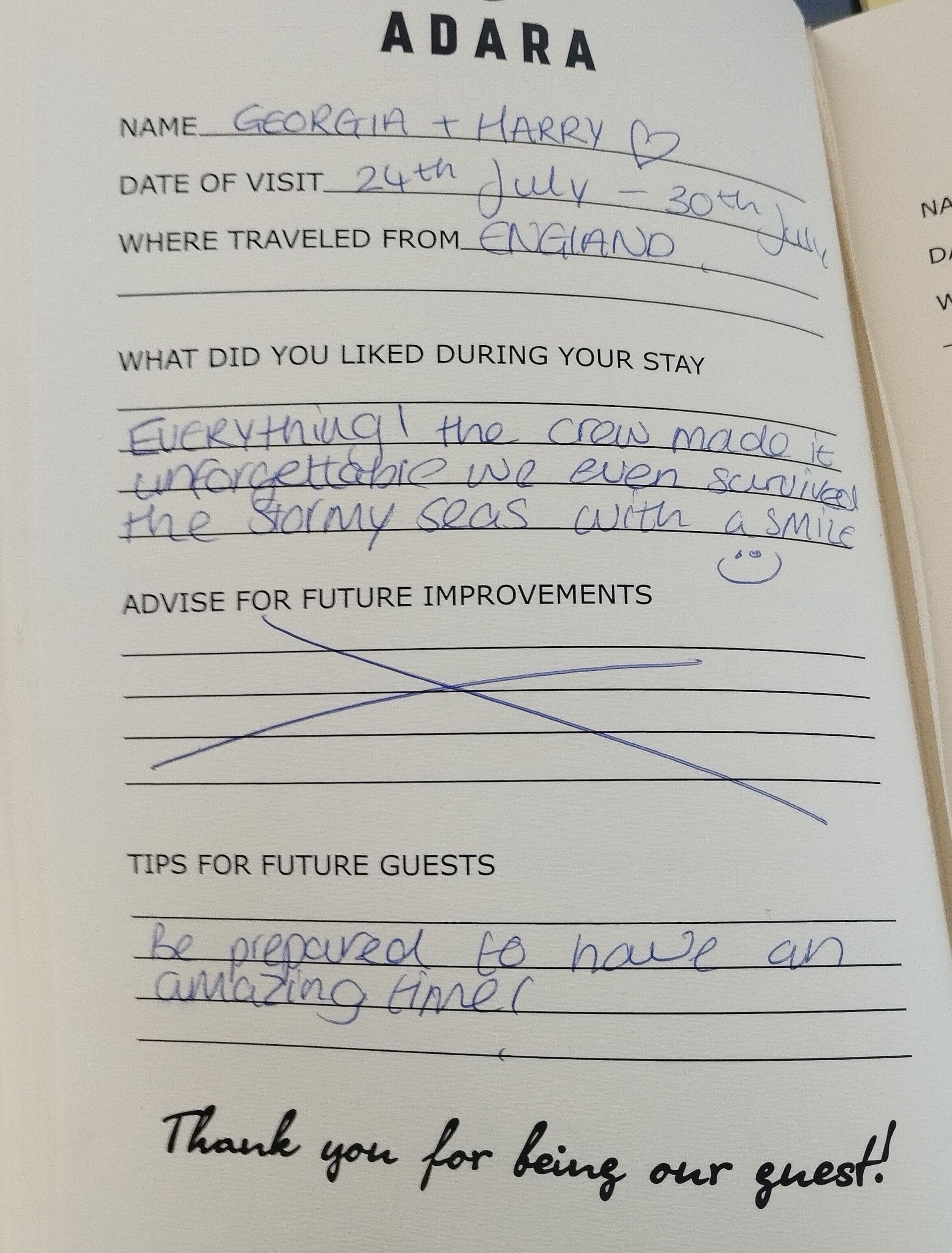ADARA guest review