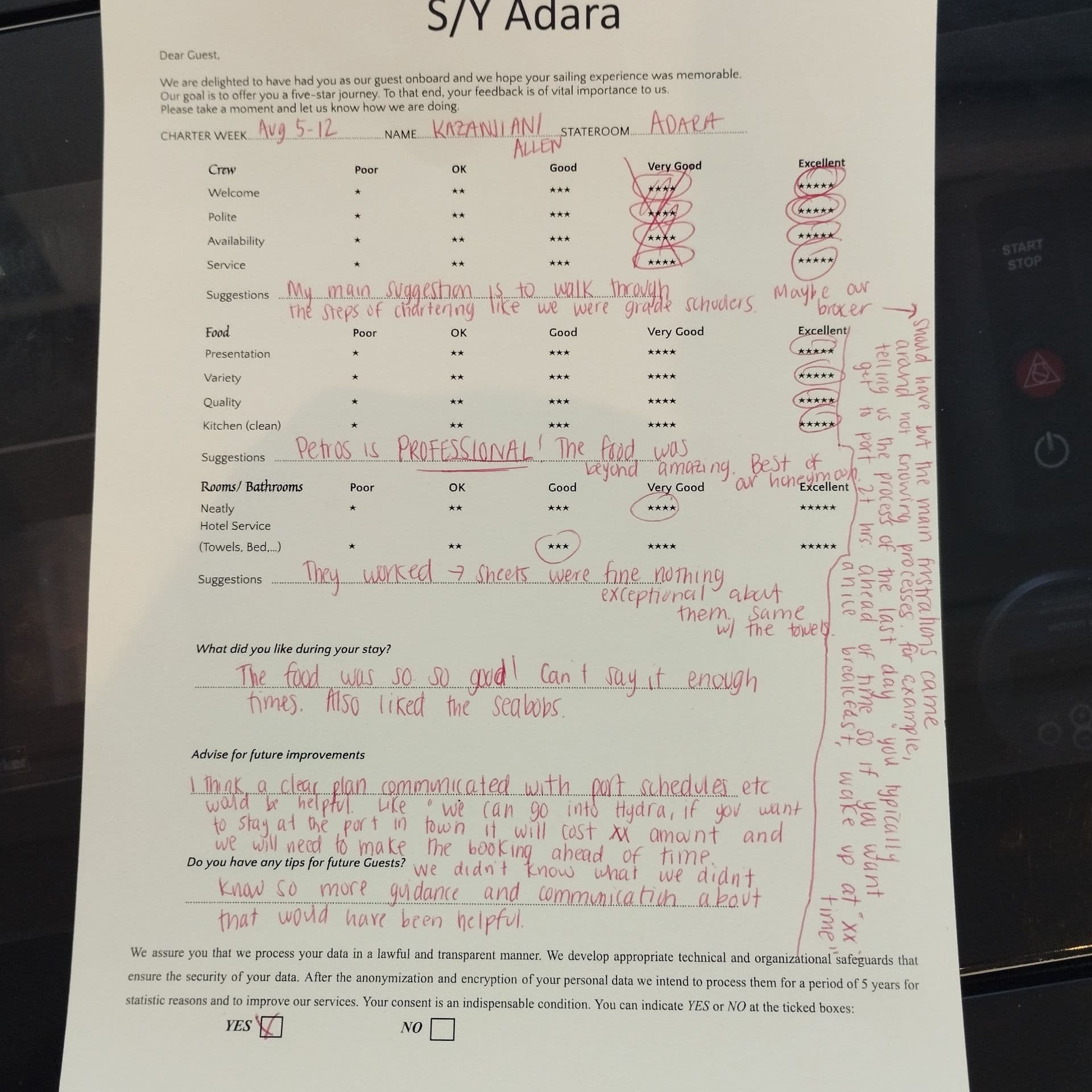 ADARA guest review