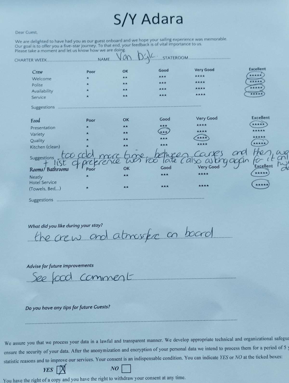 ADARA guest review