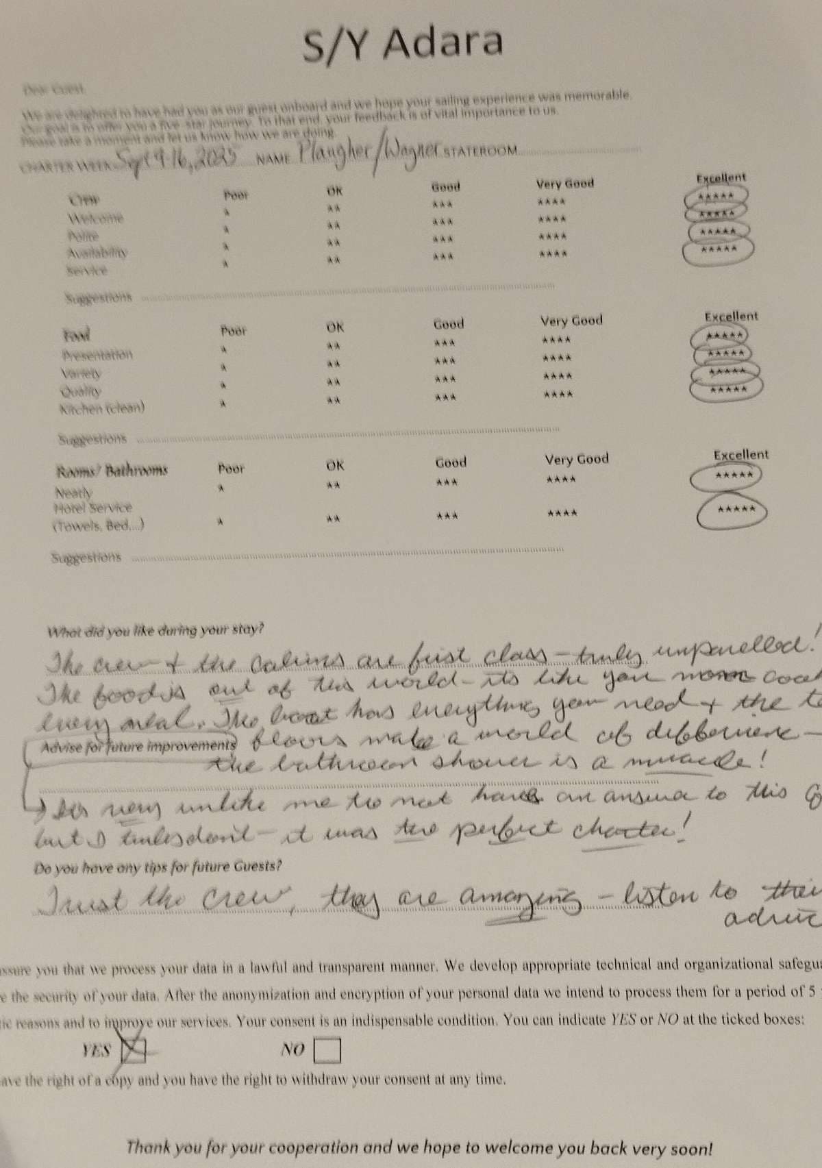 ADARA guest review