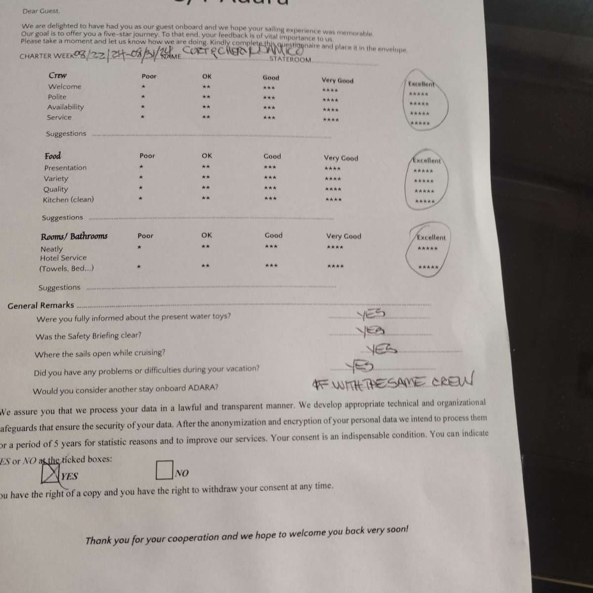 ADARA guest review