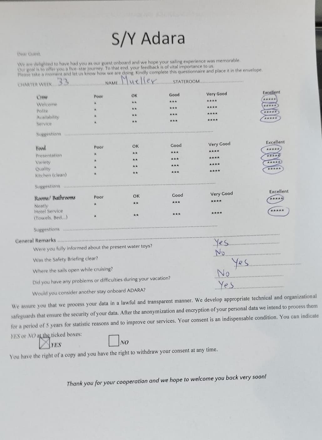 ADARA guest review