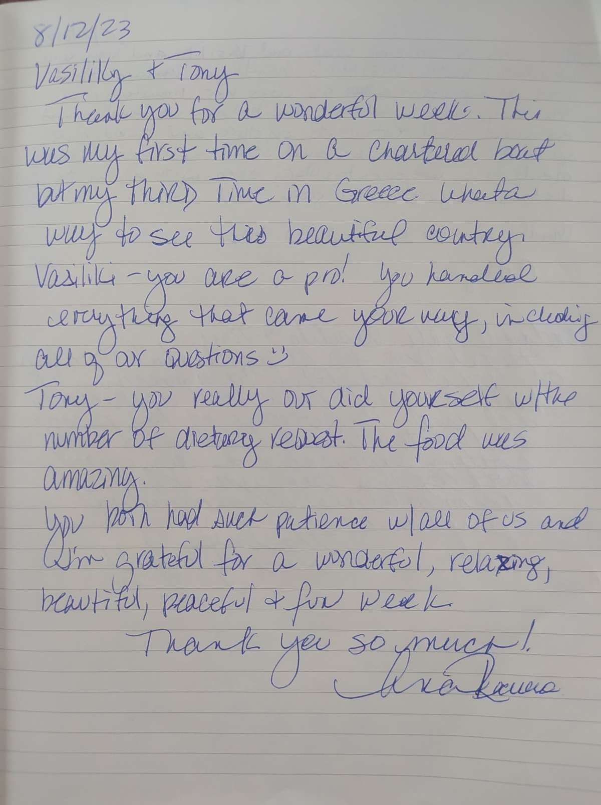 ANDARE AVANTI guest review