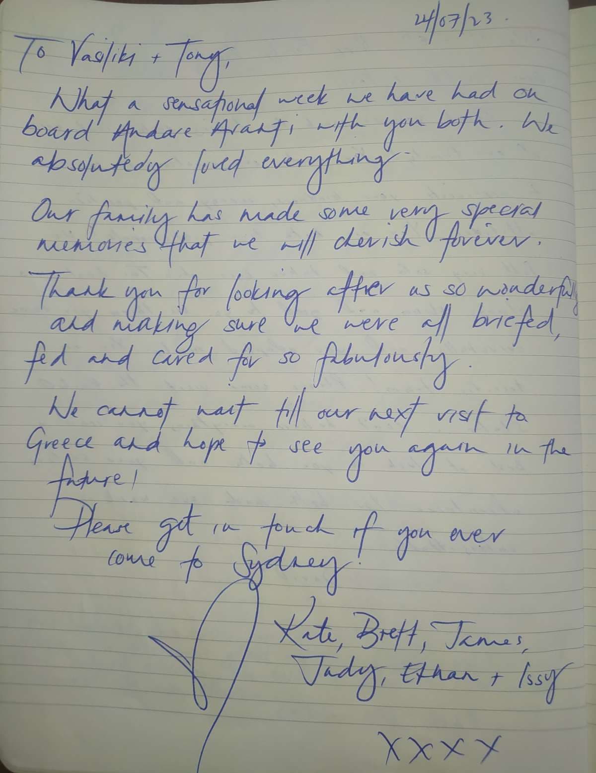 ANDARE AVANTI guest review