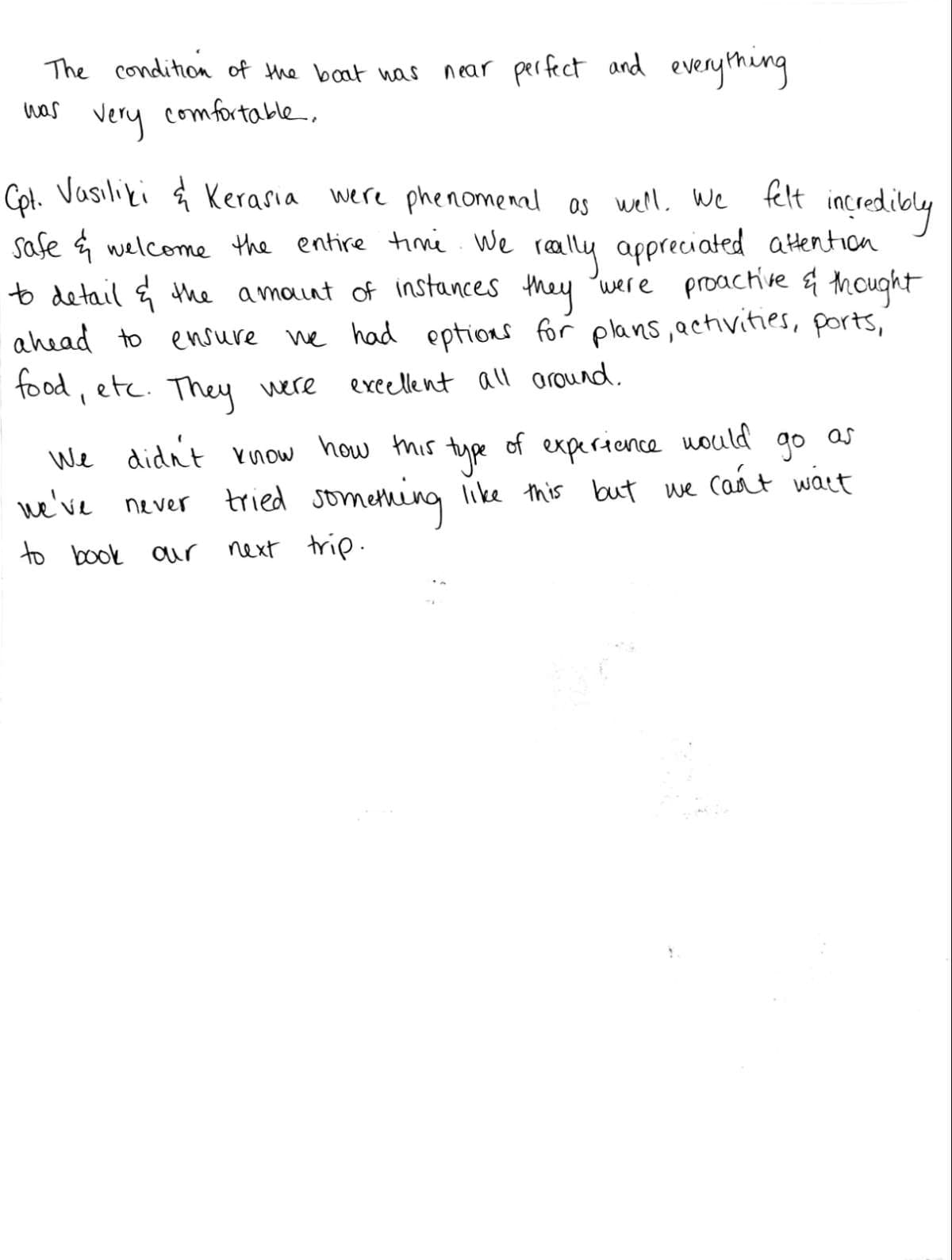 ANDARE AVANTI guest review