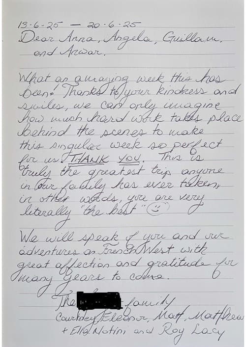FRENCH WEST guest review