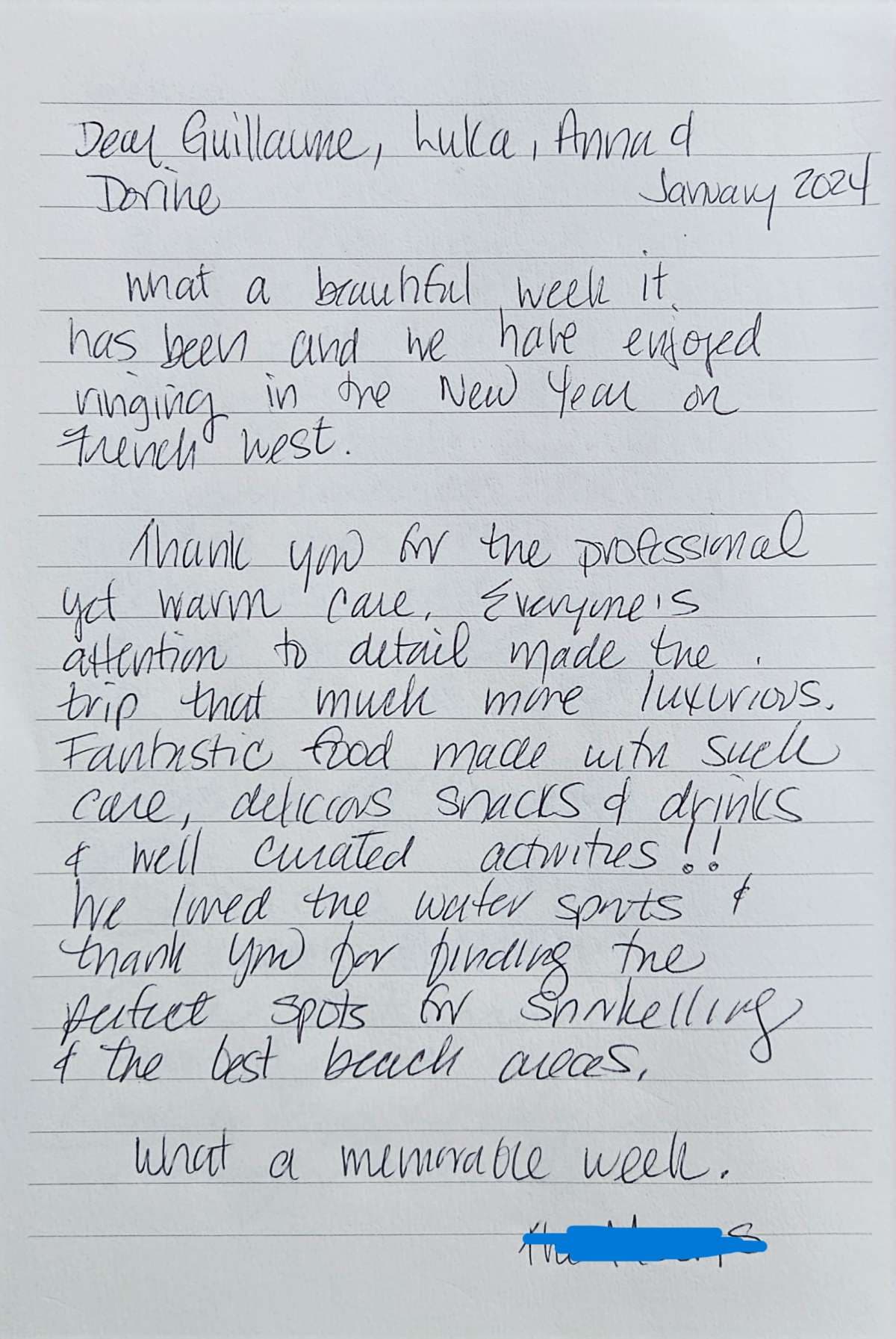 FRENCH WEST guest review