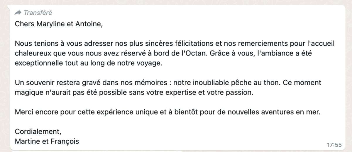 L'OCTANT guest review
