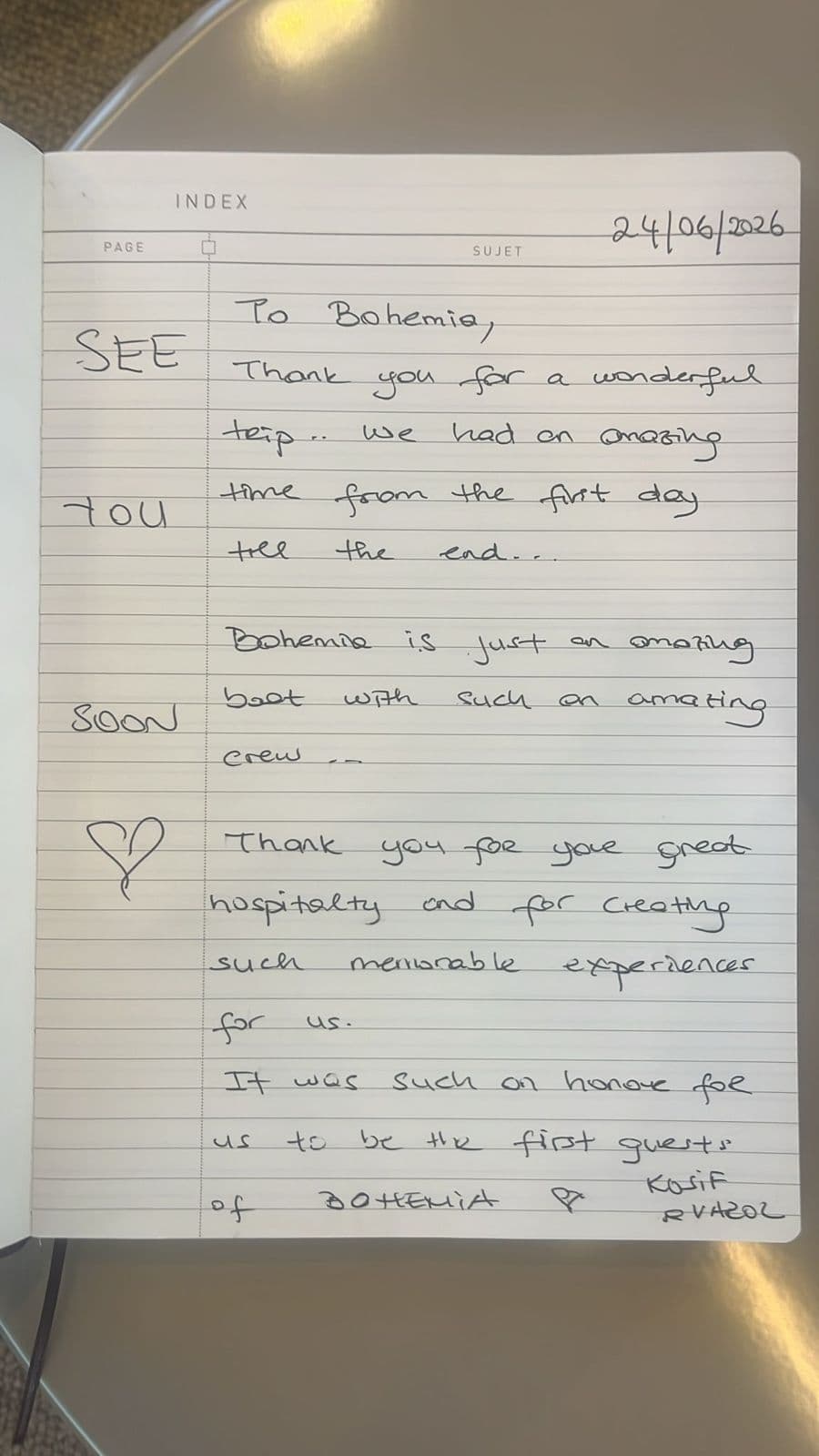 BOHEMIA guest review