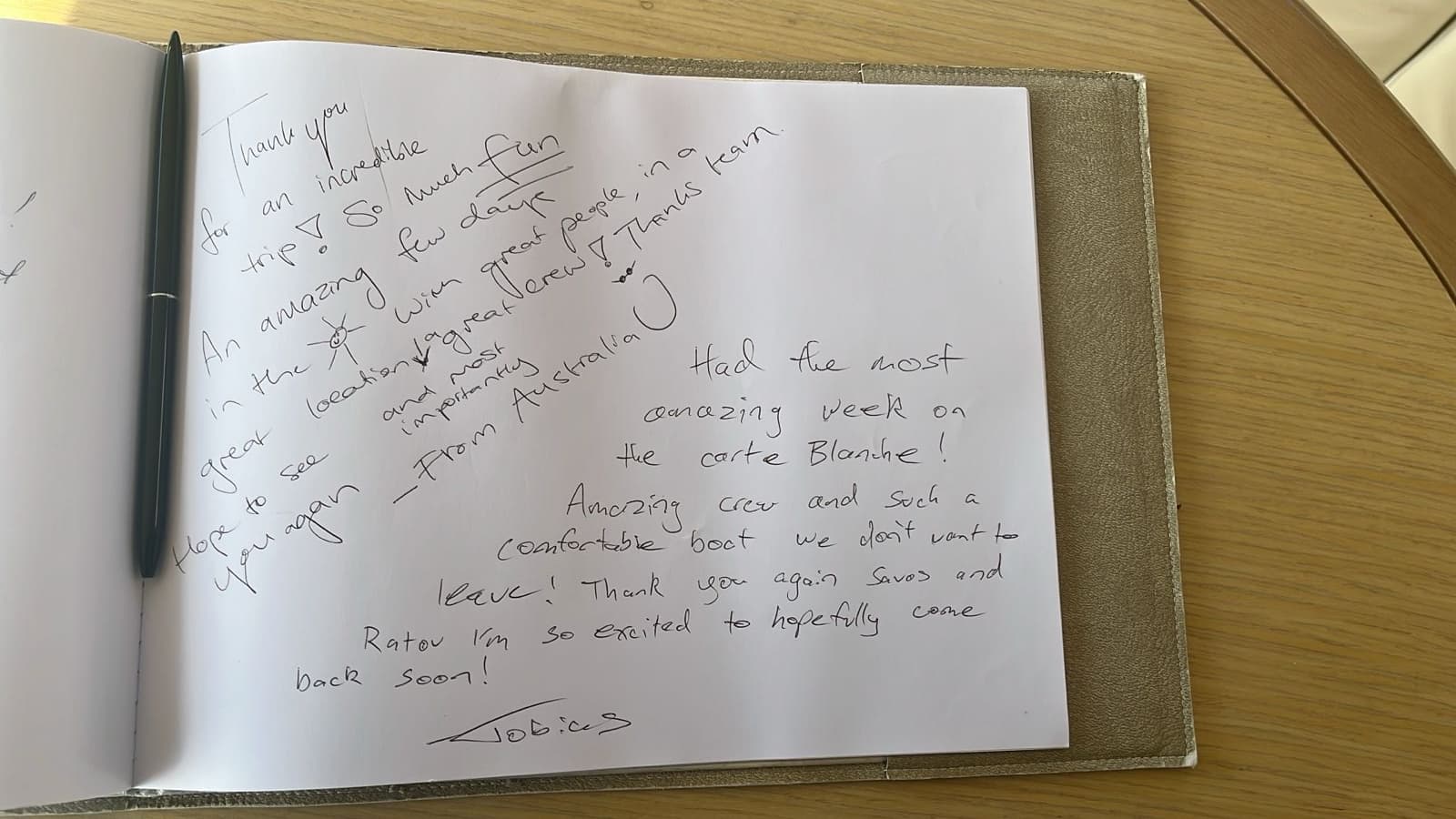 CARTE BLANCHE guest review